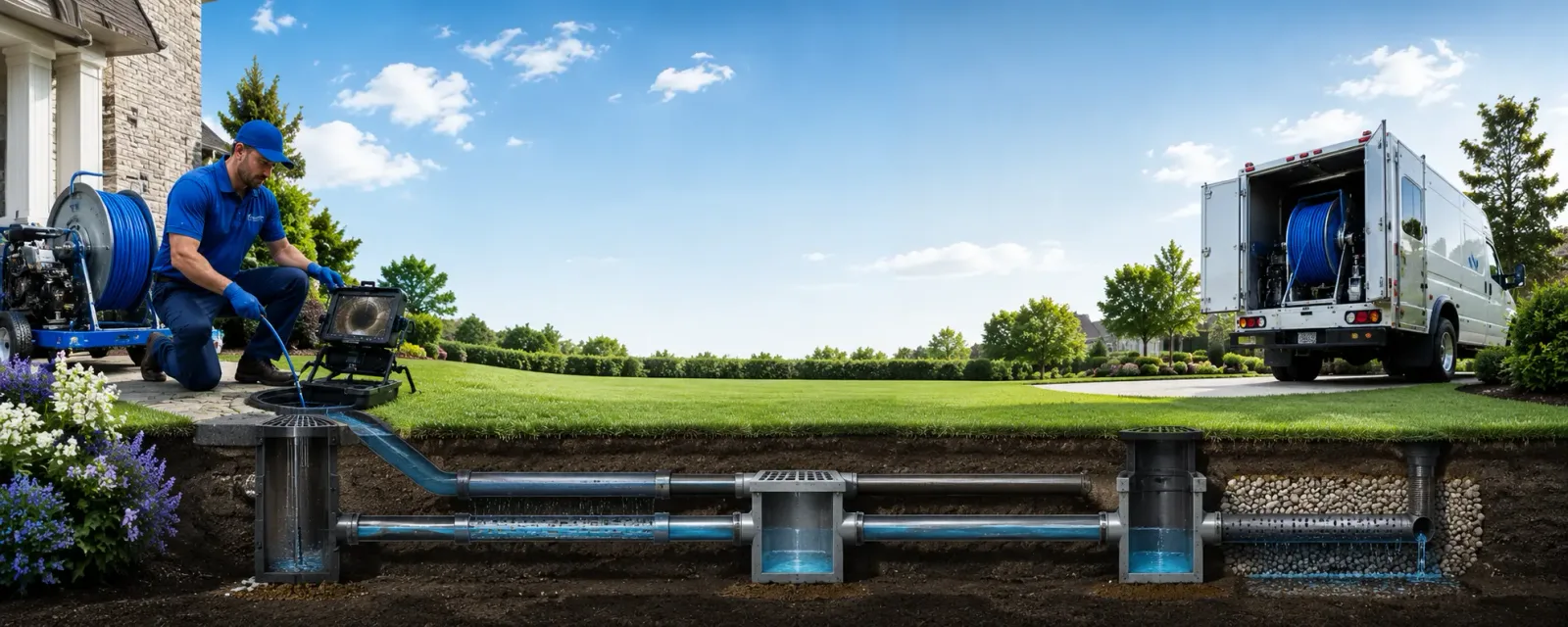 Outdoor drain cleaning information for Jadwin, MO
